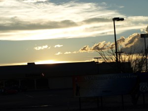 The sign says "Welcome to Winslow"