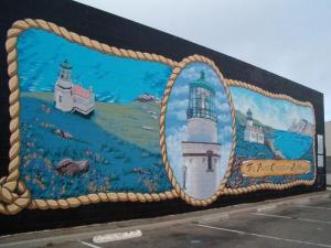 Lompoc murals, these are on the side of many buildings all over town.