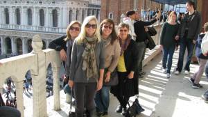 My mom, sisters and myself on top of St. Marc's Basilica